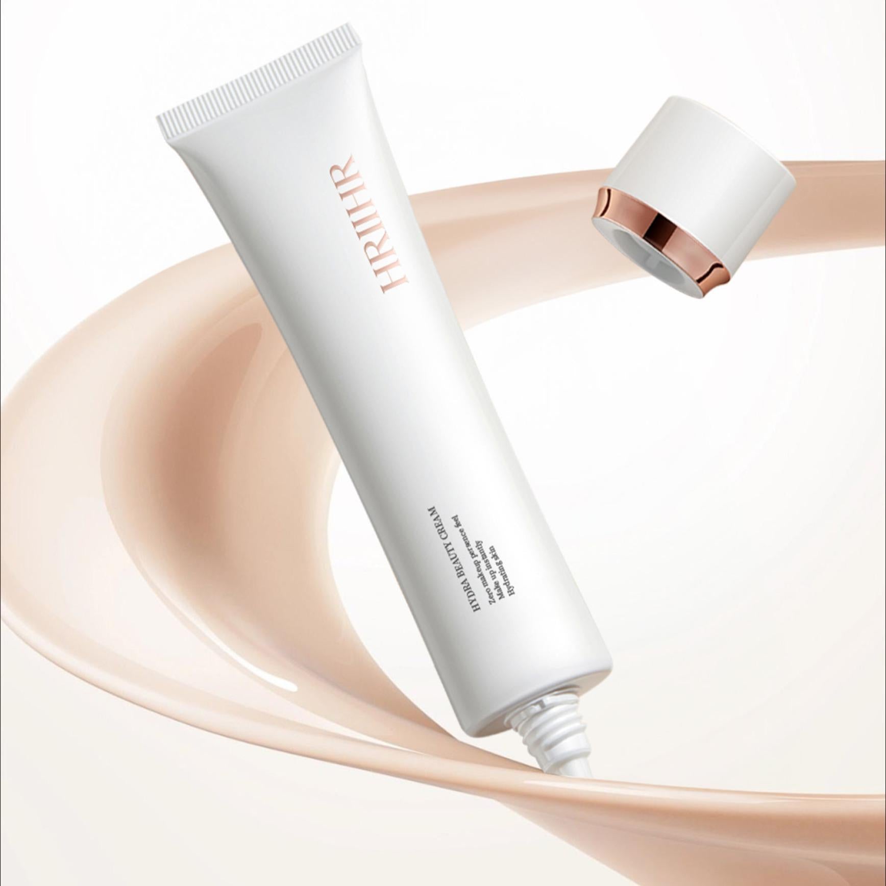 HRIIHR（แถมแปรง 1 ชิ้น）tone up cream กันน้ำ และเหงื่อ  รองพื้น+ครีมบำรุงในตัว